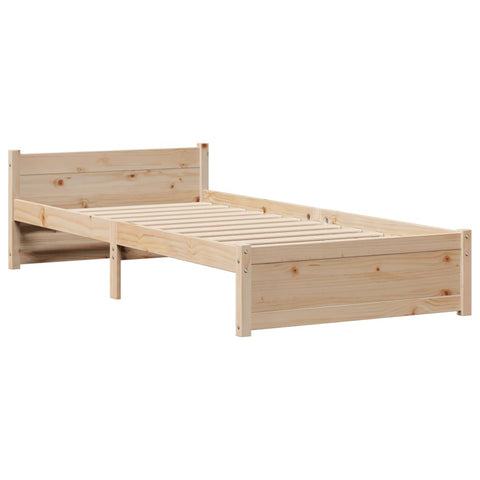 vidaXL Bookcase Bed without Mattress 90x190cm Single Solid Wood Pine