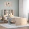 vidaXL Bookcase Bed without Mattress 90x190cm Single Solid Wood Pine