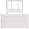 vidaXL Bookcase Bed without Mattress White 90x190cm Single Solid Wood Pine