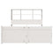 vidaXL Bookcase Bed without Mattress White 140x190cm Solid Wood Pine