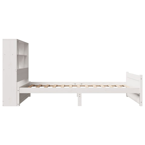 vidaXL Bookcase Bed without Mattress White 90x200cm Solid Wood Pine