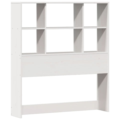 vidaXL Bookcase Bed without Mattress White 90x200cm Solid Wood Pine