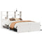 vidaXL Bookcase Bed without Mattress White 120x200cm Solid Wood Pine