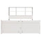 vidaXL Bookcase Bed without Mattress White 120x200cm Solid Wood Pine
