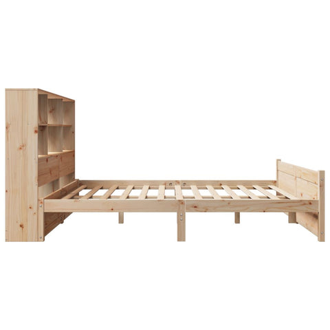 vidaXL Bookcase Bed without Mattress 140x200cm Solid Wood Pine