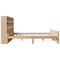 vidaXL Bookcase Bed without Mattress 140x200cm Solid Wood Pine