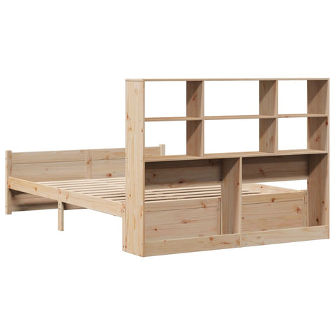 vidaXL Bookcase Bed without Mattress 140x200cm Solid Wood Pine