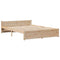 vidaXL Bookcase Bed without Mattress 140x200cm Solid Wood Pine