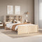 vidaXL Bookcase Bed without Mattress 140x200cm Solid Wood Pine