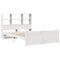 vidaXL Bookcase Bed without Mattress White 140x200cm Solid Wood Pine