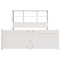 vidaXL Bookcase Bed without Mattress White 140x200cm Solid Wood Pine