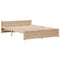 vidaXL Bookcase Bed without Mattress 150x200 cm King Size Solid Wood Pine