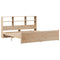 vidaXL Bookcase Bed without Mattress 200x200cm Solid Wood Pine