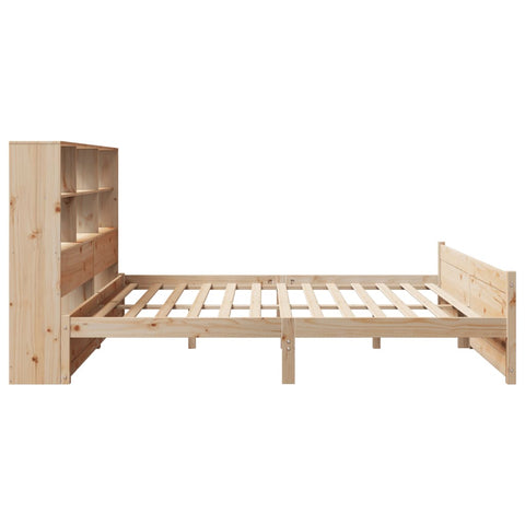 vidaXL Bookcase Bed without Mattress 200x200cm Solid Wood Pine