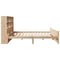 vidaXL Bookcase Bed without Mattress 200x200cm Solid Wood Pine