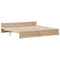 vidaXL Bookcase Bed without Mattress 200x200cm Solid Wood Pine