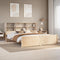vidaXL Bookcase Bed without Mattress 200x200cm Solid Wood Pine