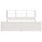 vidaXL Bookcase Bed without Mattress White 200x200cm Solid Wood Pine