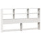 vidaXL Bookcase Bed without Mattress White 200x200cm Solid Wood Pine