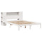 vidaXL Bookcase Bed without Mattress White 120x190 cm Small Double Solid Wood Pine