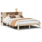 vidaXL Bookcase Bed without Mattress 135x190 cm Doouble Solid Wood Pine