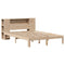 vidaXL Bookcase Bed without Mattress 135x190 cm Doouble Solid Wood Pine