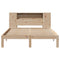 vidaXL Bookcase Bed without Mattress 135x190 cm Doouble Solid Wood Pine