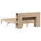 vidaXL Bookcase Bed without Mattress 135x190 cm Doouble Solid Wood Pine