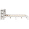 vidaXL Bookcase Bed without Mattress White 135x190 cm Doouble Solid Wood Pine