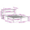 vidaXL Bookcase Bed without Mattress White 120x200cm Solid Wood Pine