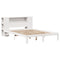 vidaXL Bookcase Bed without Mattress White 140x200cm Solid Wood Pine