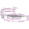 vidaXL Bookcase Bed without Mattress 150x200 cm King Size Solid Wood Pine