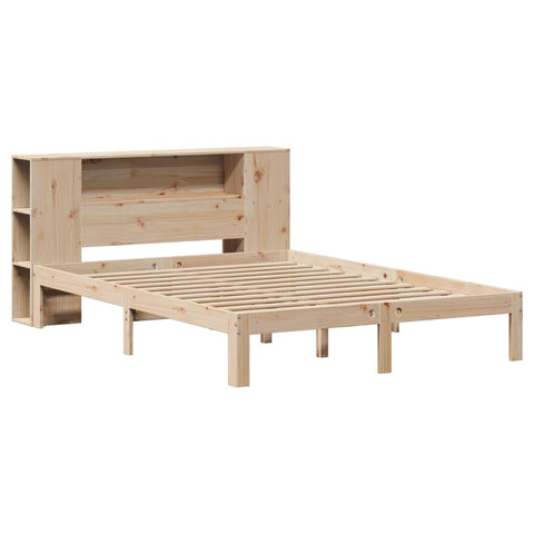 vidaXL Bookcase Bed without Mattress 160x200cm Solid Wood Pine