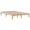 vidaXL Bookcase Bed without Mattress 160x200cm Solid Wood Pine