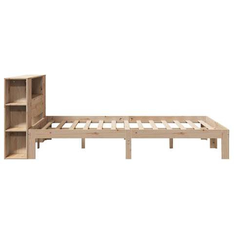 vidaXL Bookcase Bed without Mattress 160x200cm Solid Wood Pine