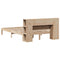 vidaXL Bookcase Bed without Mattress 160x200cm Solid Wood Pine