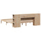 vidaXL Bookcase Bed without Mattress 200x200cm Solid Wood Pine