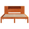 vidaXL Bookcase Bed without Mattress Wax Brown 140x200cm Solid Wood Pine