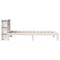 vidaXL Bookcase Bed without Mattress White 75x190 cm Small Single Solid Wood Pine