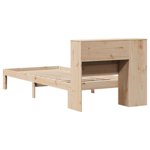 vidaXL Bookcase Bed without Mattress 90x200cm Solid Wood Pine
