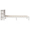 vidaXL Bookcase Bed without Mattress White 100x200cm Solid Wood Pine