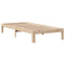 vidaXL Bookcase Bed without Mattress 90x190 cm Single Solid Wood Pine