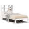 vidaXL Bookcase Bed without Mattress White 90x190 cm Single Solid Wood Pine