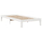 vidaXL Bookcase Bed without Mattress White 90x190 cm Single Solid Wood Pine