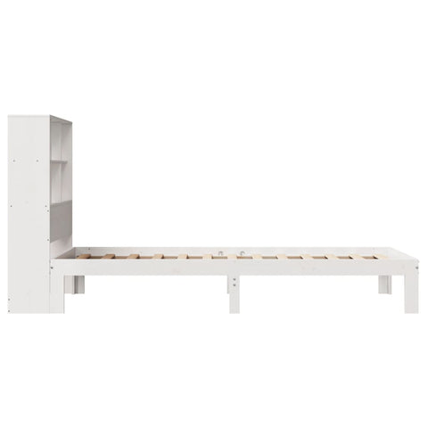 vidaXL Bookcase Bed without Mattress White 90x190 cm Single Solid Wood Pine