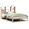 vidaXL Bookcase Bed without Mattress 135x190 cm Doouble Solid Wood Pine