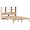 vidaXL Bookcase Bed without Mattress 135x190 cm Doouble Solid Wood Pine