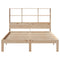 vidaXL Bookcase Bed without Mattress 135x190 cm Doouble Solid Wood Pine