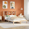 vidaXL Bookcase Bed without Mattress 135x190 cm Doouble Solid Wood Pine