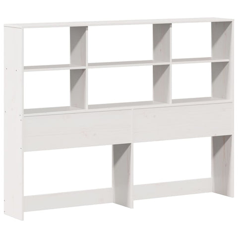 vidaXL Bookcase Bed without Mattress White 140x190cm Solid Wood Pine